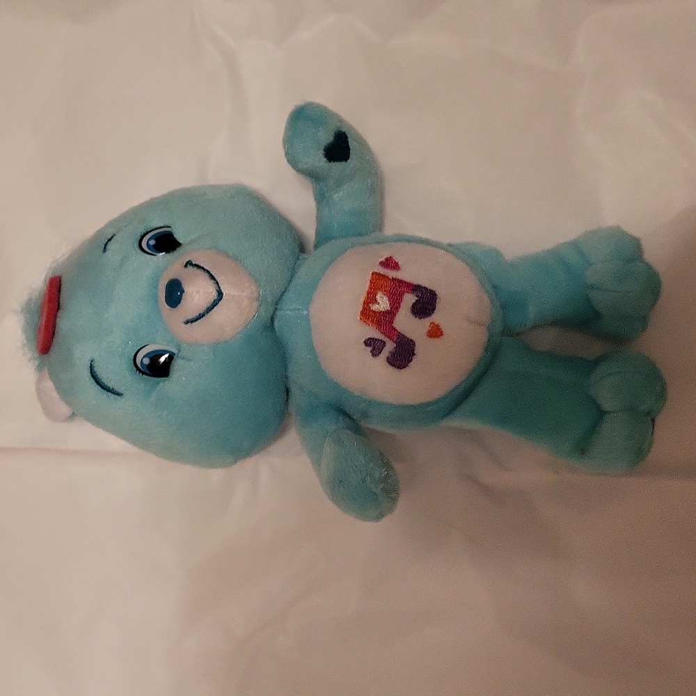 EUC 8" Aqua Heartsong Care Bear 2007